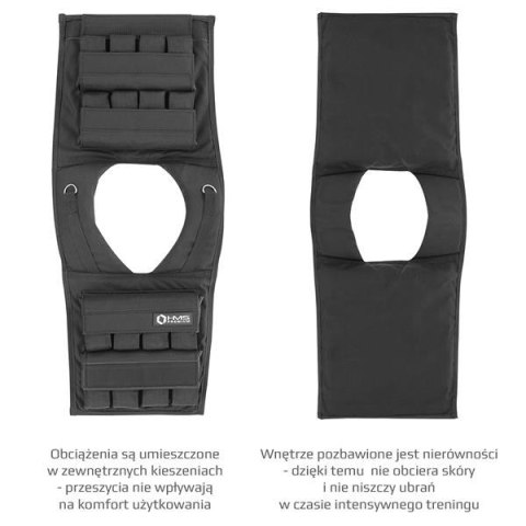 KTO16 KAMIZELKA TRENINGOWA Z OBCIĄŻENIEM 16 KG HMS PREMIUM KTO16 KAMIZELKA TRENINGOWA Z OBCIĄŻENIEM 16 KG HMS PREMIUM