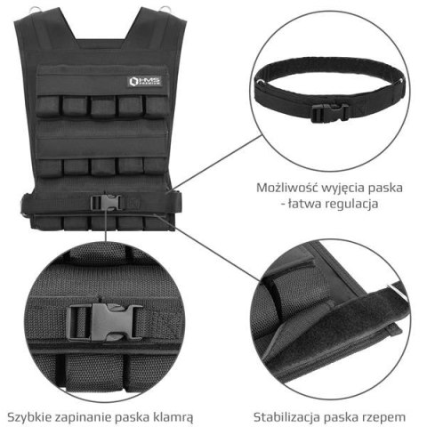 KTO30 KAMIZELKA TRENINGOWA Z OBCIĄŻENIEM 30 KG HMS PREMIUM KTO30 KAMIZELKA TRENINGOWA Z OBCIĄŻENIEM 30 KG HMS PREMIUM