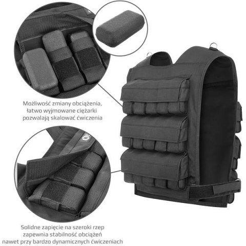KTO30 KAMIZELKA TRENINGOWA Z OBCIĄŻENIEM 30 KG HMS PREMIUM KTO30 KAMIZELKA TRENINGOWA Z OBCIĄŻENIEM 30 KG HMS PREMIUM
