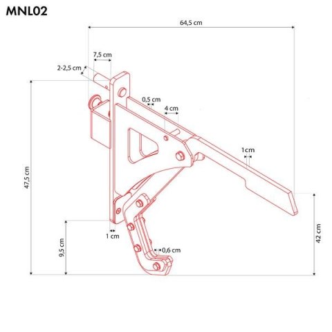 MNL02 OBROTOWE UCHWYTY DO PRZYSIADÓW MONOLIFT HMS MNL02 OBROTOWE UCHWYTY DO PRZYSIADÓW MONOLIFT HMS
