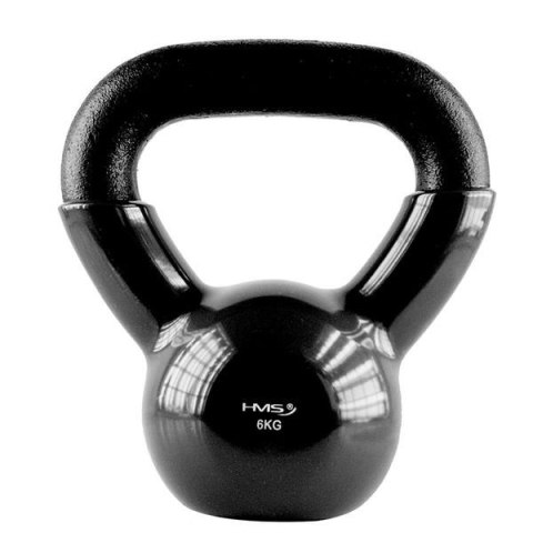 KNV06 BLACK KETTLEBELL ŻELIWNY POKRYTY WINYLEM HMS KNV06 BLACK KETTLEBELL ŻELIWNY POKRYTY WINYLEM HMS