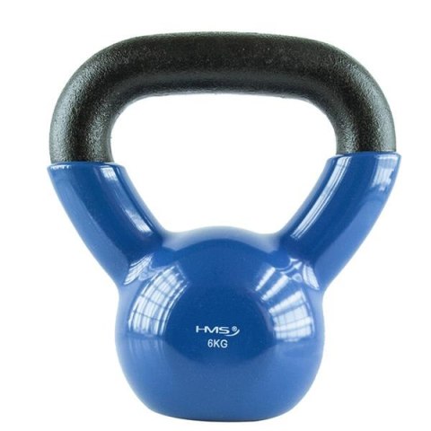 KNV06 BLUE KETTLEBELL ŻELIWNY POKRYTY WINYLEM HMS KNV06 BLUE KETTLEBELL ŻELIWNY POKRYTY WINYLEM HMS