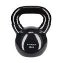 Kettlebell 10 kg Żeliwny z Winylu KNV10 BLACK HMS - Ergonomiczny Uchwyt
