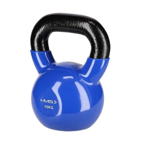 KNV10 BLUE KETTLEBELL ŻELIWNY POKRYTY WINYLEM HMS KNV10 BLUE KETTLEBELL ŻELIWNY POKRYTY WINYLEM HMS