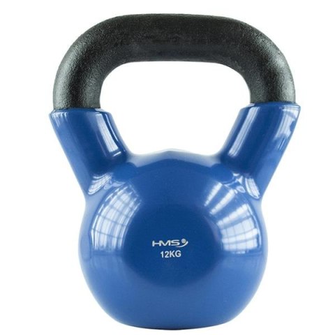 KNV12 BLUE KETTLEBELL ŻELIWNY POKRYTY WINYLEM HMS KNV12 BLUE KETTLEBELL ŻELIWNY POKRYTY WINYLEM HMS