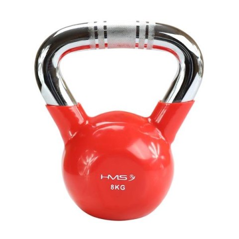 Kettlebell 10 kg KTC10 RED - Żeliwny z Chromowanym Uchwytem, Radełkowany Kettlebell 10 kg KTC10 RED - Żeliwny z Chromowanym Uchwytem, Radełkowany