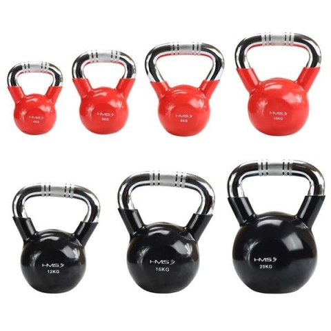 Kettlebell 10 kg KTC10 RED - Żeliwny z Chromowanym Uchwytem, Radełkowany Kettlebell 10 kg KTC10 RED - Żeliwny z Chromowanym Uchwytem, Radełkowany