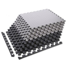 Mata Puzzle MP12 9 Elementów 12mm Szara HMS PREMIUM - Do Fitnessu i Zabaw