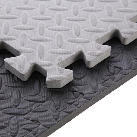 Mata Puzzle MP12 9 Elementów 12mm Szara HMS PREMIUM - Do Fitnessu i Zabaw Mata Puzzle MP12 9 Elementów 12mm Szara HMS PREMIUM - Do Fitnessu i Zabaw