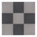 Mata Puzzle MP12 9 Elementów 12mm Szara HMS PREMIUM - Do Fitnessu i Zabaw