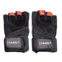 RST01 Rękawice treningowe M HMS black/red skóra siłownia nadgarstek