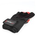 RST01 Rękawice treningowe M HMS black/red skóra siłownia nadgarstek