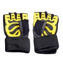 RST01 Rękawice treningowe XL HMS black/yellow z ściągaczem siłownia