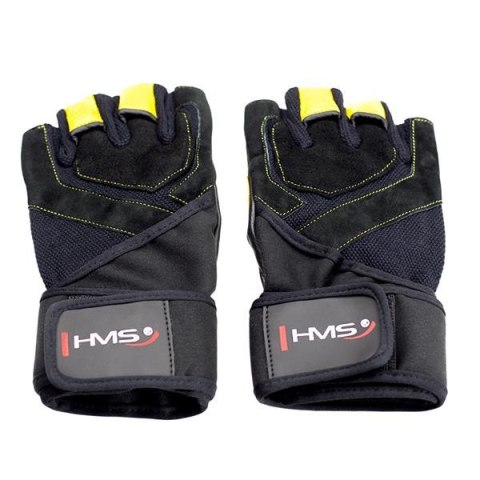 RST01 Rękawice treningowe M HMS black/yellow z ściągaczem siłownia RST01 Rękawice treningowe M HMS black/yellow z ściągaczem siłownia