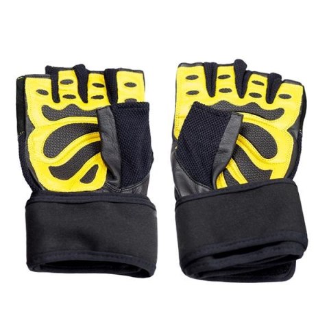 RST01 Rękawice treningowe M HMS black/yellow z ściągaczem siłownia RST01 Rękawice treningowe M HMS black/yellow z ściągaczem siłownia