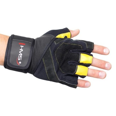 RST01 Rękawice treningowe M HMS black/yellow z ściągaczem siłownia RST01 Rękawice treningowe M HMS black/yellow z ściągaczem siłownia