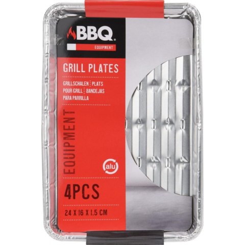 ALUMINIOWE TACKI NA GRILLA 24x16CM 4SZT