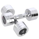 Hantle Chromowane HMS CHD04 –Zestaw 2 szt. 4 KG- klasyka w pięknym wydaniu