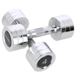 Hantle Chromowane HMS CHD04 –Zestaw 2 szt. 4 KG- klasyka w pięknym wydaniu