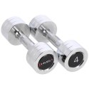 Hantle Chromowane HMS CHD04 –Zestaw 2 szt. 4 KG- klasyka w pięknym wydaniu