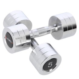 Hantle Chromowane HMS CHD05 –Zestaw 2 szt. 5 KG- klasyka w pięknym wydaniu