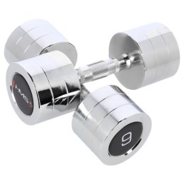 Hantle Chromowane HMS CHD09 –Zestaw 2 szt. 9 KG- klasyka w pięknym wydaniu