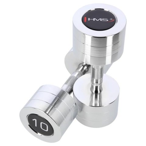Hantle Chromowane HMS CHD10 –Zestaw 2 szt. 10 KG- klasyka w pięknym wydaniu Hantle Chromowane HMS CHD10 –Zestaw 2 szt. 10 KG- klasyka w pięknym wydaniu