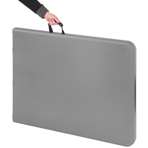 STÓŁ CATERINGOWY SKŁADANY W WALIZKĘ 180x70CM MAX.100KG SZARY STÓŁ CATERINGOWY SKŁADANY W WALIZKĘ 180x70CM MAX.100KG SZARY