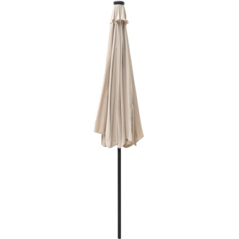 PARASOL OGRODOWY Z OŚWIETLENIEM LED 300CM BEŻOWY PARASOL OGRODOWY Z OŚWIETLENIEM LED 300CM BEŻOWY