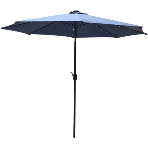 PARASOL OGRODOWY Z OŚWIETLENIEM LED 300CM GRANATOWY PARASOL OGRODOWY Z OŚWIETLENIEM LED 300CM GRANATOWY