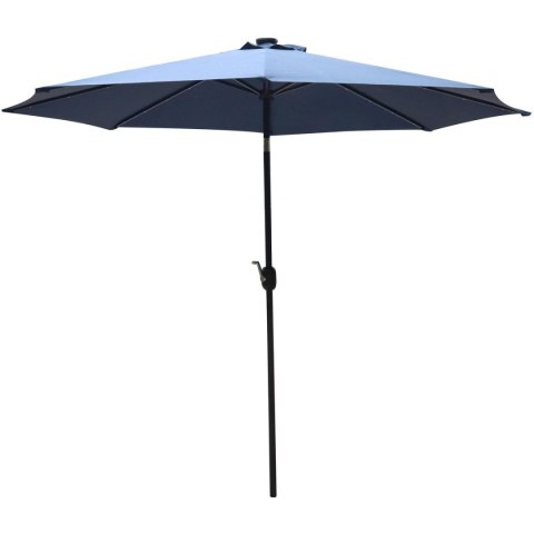PARASOL OGRODOWY Z OŚWIETLENIEM LED 300CM GRANATOWY PARASOL OGRODOWY Z OŚWIETLENIEM LED 300CM GRANATOWY