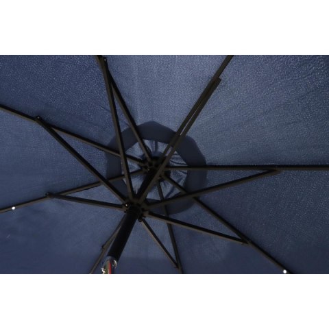 PARASOL OGRODOWY Z OŚWIETLENIEM LED 300CM GRANATOWY PARASOL OGRODOWY Z OŚWIETLENIEM LED 300CM GRANATOWY