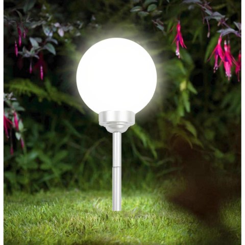 LAMPA SOLARNA KULA MLECZNA 30x62CM LAMPA SOLARNA KULA MLECZNA 30x62CM