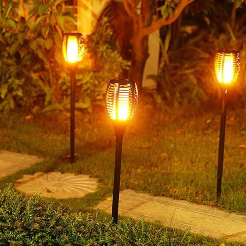 POCHODNIA LAMPA SOLARNA TAŃCZĄCE PŁOMYKI 10X10X86CM 36 LED - 6szt POCHODNIA LAMPA SOLARNA TAŃCZĄCE PŁOMYKI 10X10X86CM 36 LED - 6szt