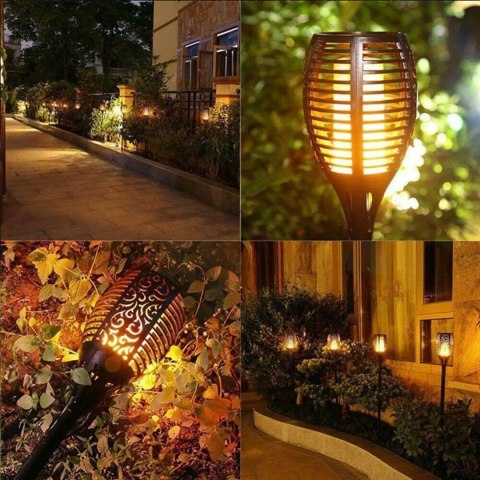 POCHODNIA LAMPA SOLARNA TAŃCZĄCE PŁOMYKI 10X10X86CM 36 LED - 6szt POCHODNIA LAMPA SOLARNA TAŃCZĄCE PŁOMYKI 10X10X86CM 36 LED - 6szt