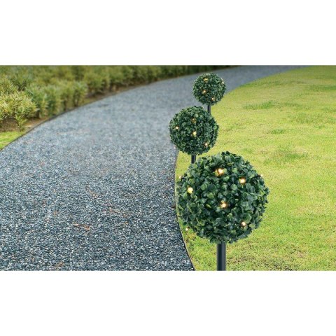 ZESTAW LAMP SOLARNYCH 3 KUL BUKSZPANOWYCH 27 LED ZESTAW LAMP SOLARNYCH 3 KUL BUKSZPANOWYCH 27 LED