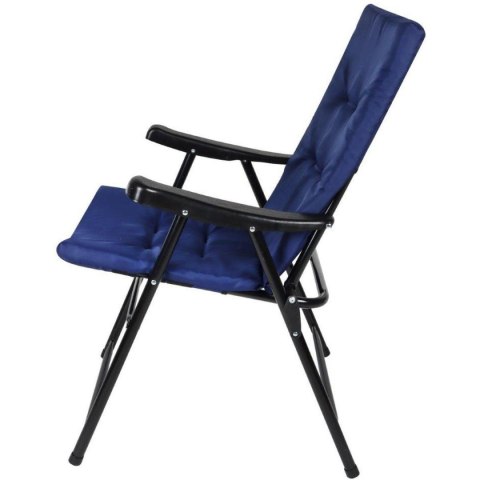 KRZESŁO OGRODOWE SKŁADANE 59X66X45/90CM Z PODUSZKĄ GRANATOWE KRZESŁO OGRODOWE SKŁADANE 59X66X45/90CM Z PODUSZKĄ GRANATOWE