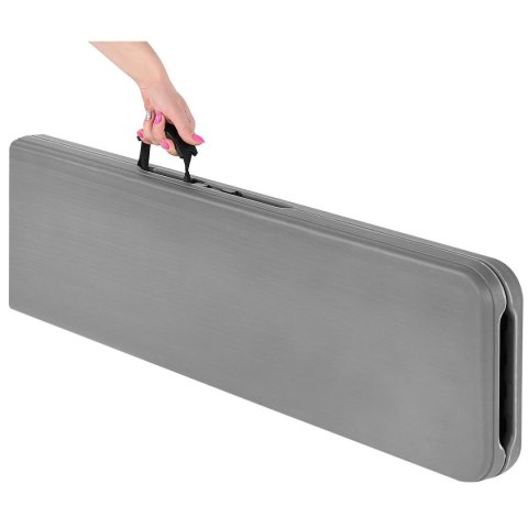 ŁAWKA CATERINGOWA SKŁADANA 183X28X43CM SZARA ŁAWKA CATERINGOWA SKŁADANA 183X28X43CM SZARA