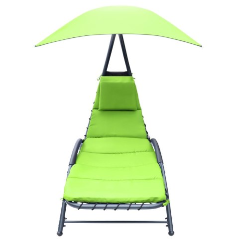 LEŻAK FOTEL Z PARASOLEM BERGAMO 200x125x180CM LIMONKA LEŻAK FOTEL Z PARASOLEM BERGAMO 200x125x180CM LIMONKA