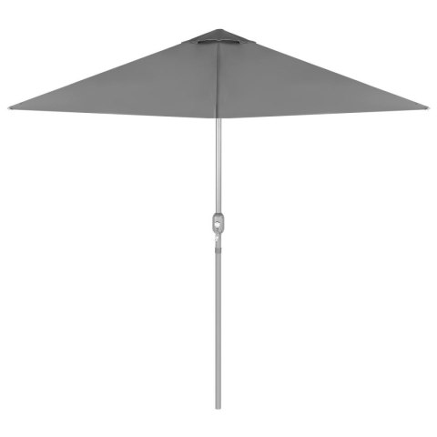 ZESTAW MEBLI OGRODOWYCH STÓŁ 4 KRZESŁA I PARASOL SZARY ZESTAW MEBLI OGRODOWYCH STÓŁ 4 KRZESŁA I PARASOL SZARY