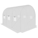 SZKLARNIA TUNEL OGRODOWY 200X300X200CM PE KONTRUKCJA STAL BIAŁA