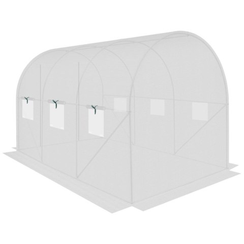 SZKLARNIA TUNEL OGRODOWY 200X300X200CM PE KONTRUKCJA STAL BIAŁA SZKLARNIA TUNEL OGRODOWY 200X300X200CM PE KONTRUKCJA STAL BIAŁA