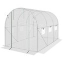 SZKLARNIA TUNEL OGRODOWY 200X300X200CM PE KONTRUKCJA STAL BIAŁA