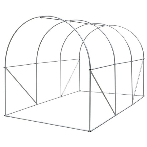SZKLARNIA TUNEL OGRODOWY 200X300X200CM PE KONTRUKCJA STAL BIAŁA SZKLARNIA TUNEL OGRODOWY 200X300X200CM PE KONTRUKCJA STAL BIAŁA