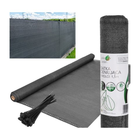 SIATKA CIENIUJĄCA 140G/M2 1.5X50M CIEMNO SZARA SIATKA CIENIUJĄCA 140G/M2 1.5X50M CIEMNO SZARA