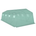 SZKLARNIA TUNEL OGRODOWY 300x600x200CM PE KONSTRUKCJA STAL ZIELONY