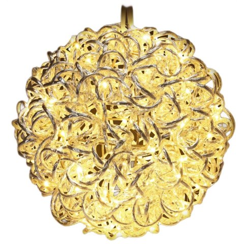 KULA DEKORACYJNA WISZĄCA 30CM SILVER KULA DEKORACYJNA WISZĄCA 30CM SILVER