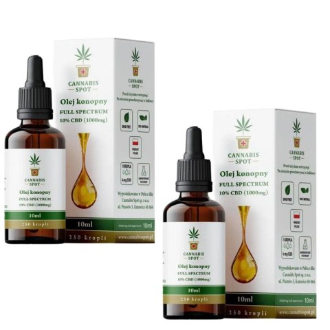2x Olejek CBD 10% 1000 mg Full Spectrum – Zestaw od eFranko.pl 2x Olejek CBD 10% 1000 mg Full Spectrum – Zestaw od eFranko.pl