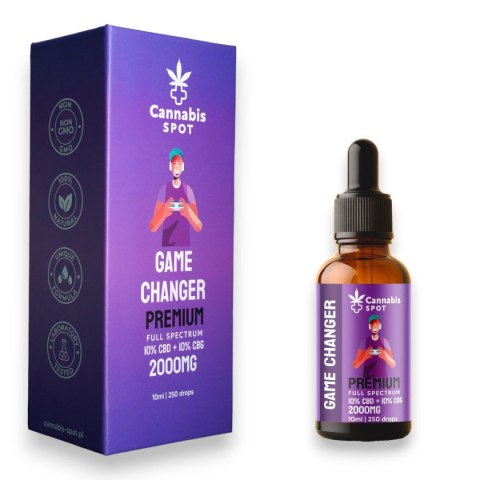 Olejek Gamechanger Premium 10% CBD + 10% CBG – Wsparcie dla Graczy! Olejek Gamechanger Premium 10% CBD + 10% CBG – Wsparcie dla Graczy!