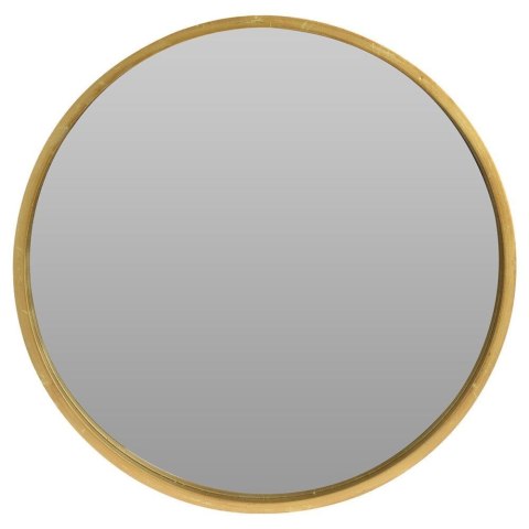 Lustro w złotej drewnianej ramie okrągłe ścienne złote łazienkowe do salonu 50 cm Lustro w złotej drewnianej ramie okrągłe ścienne złote łazienkowe do salonu 50 cm